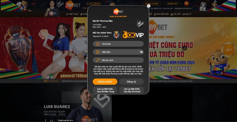 cách lấy lại mật khẩu tài khoản tại 789BET